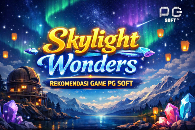 Skylight Wonders rekomendasi game PG Soft dengan visual langit malam dan efek cahaya modern